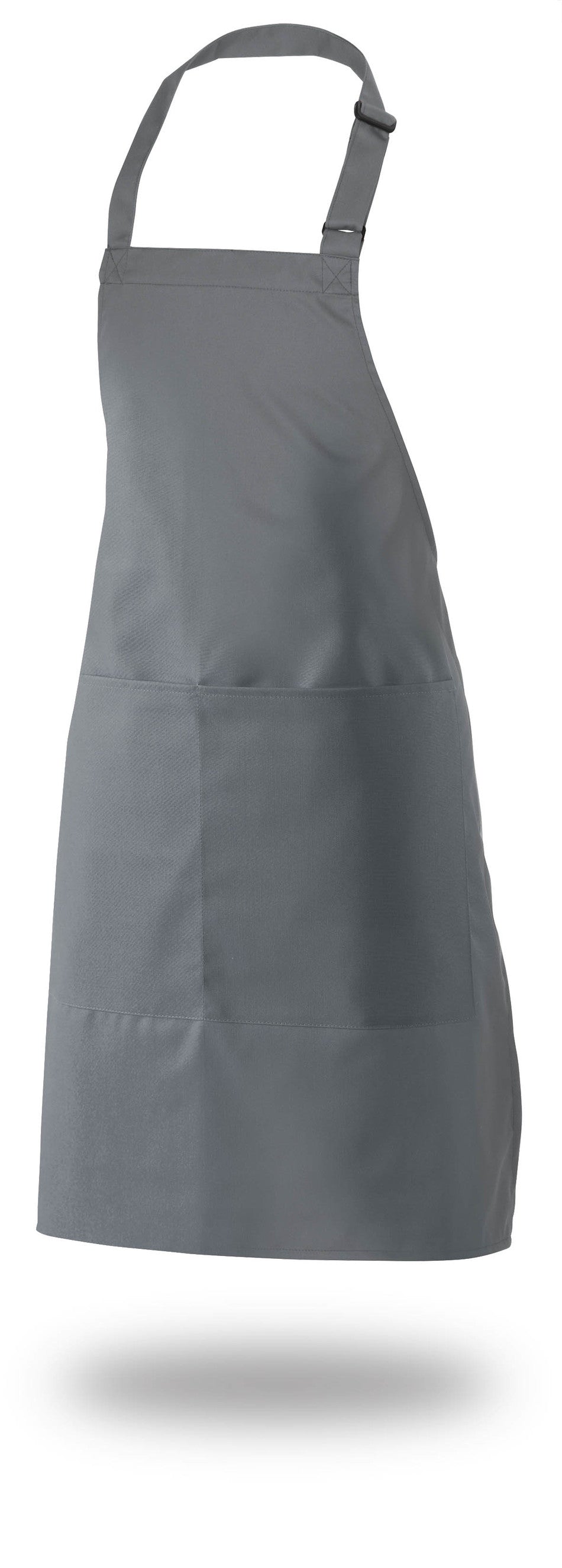 Bib Apron 34" X 33" Poly/Cotton Self Adjustable Neck Band With Pocket