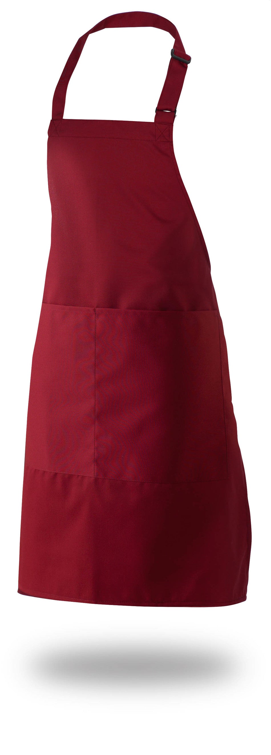 Bib Apron 34" X 33" Poly/Cotton Self Adjustable Neck Band With Pocket