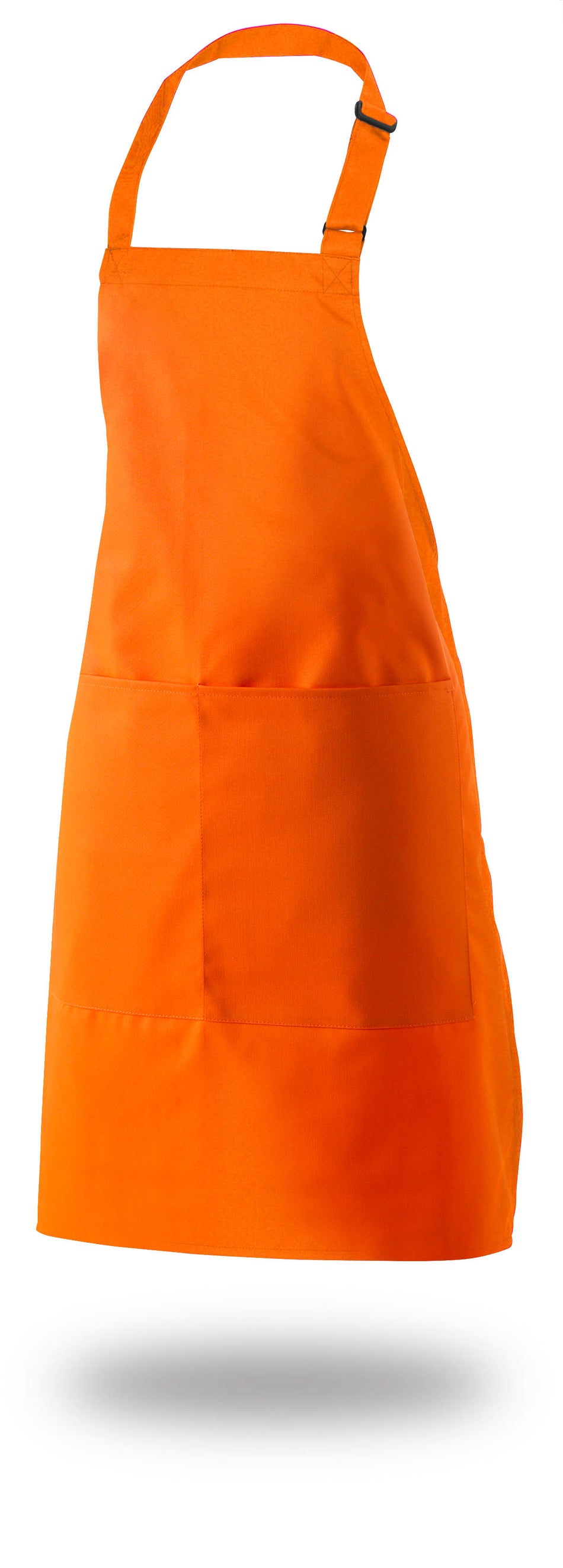 Bib Apron 34" X 33" Poly/Cotton Self Adjustable Neck Band With Pocket