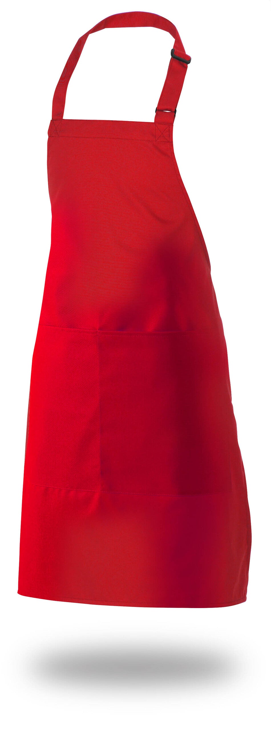 Bib Apron 34" X 33" Poly/Cotton Self Adjustable Neck Band With Pocket