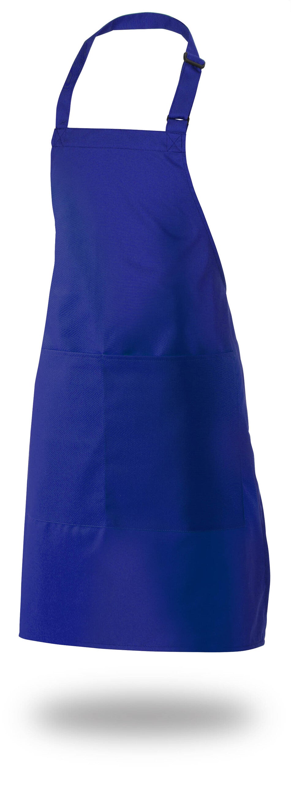 Bib Apron 34" X 33" Poly/Cotton Self Adjustable Neck Band With Pocket