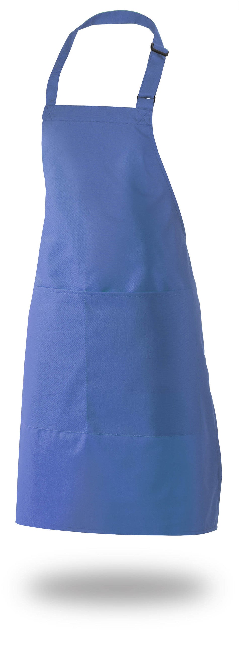 Bib Apron 34" X 33" Poly/Cotton Self Adjustable Neck Band With Pocket