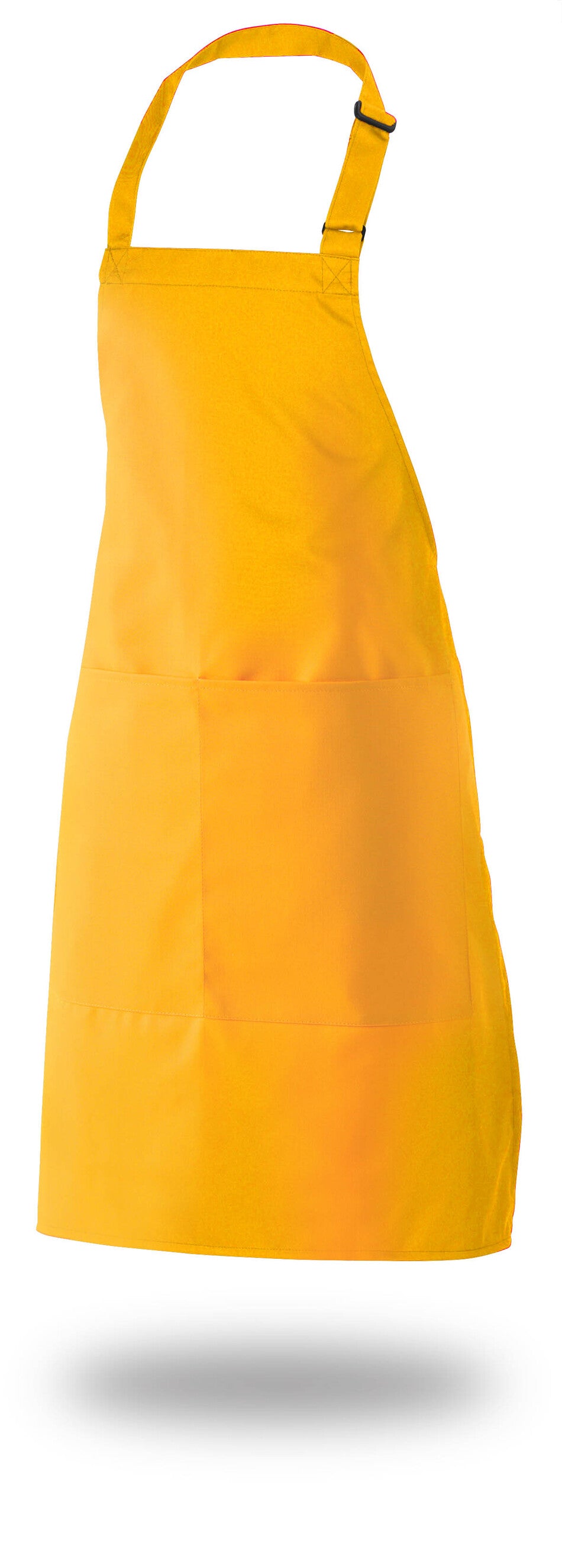 Bib Apron 34" X 33" Poly/Cotton Self Adjustable Neck Band With Pocket