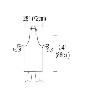 Canvas Bib Apron Heavy Duty 28" X 34"