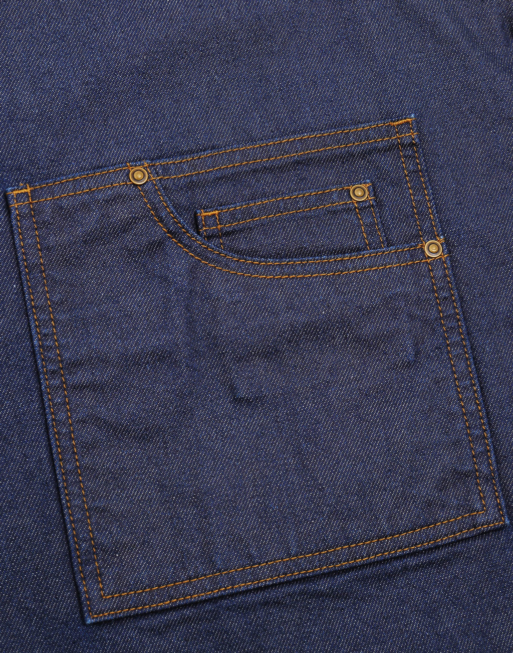 Waxed Look Denim Bib Apron 28" X 34"