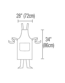 Cross Back Barista Bib Apron