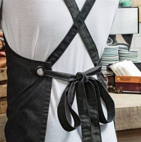 Cross Back Barista Bib Apron