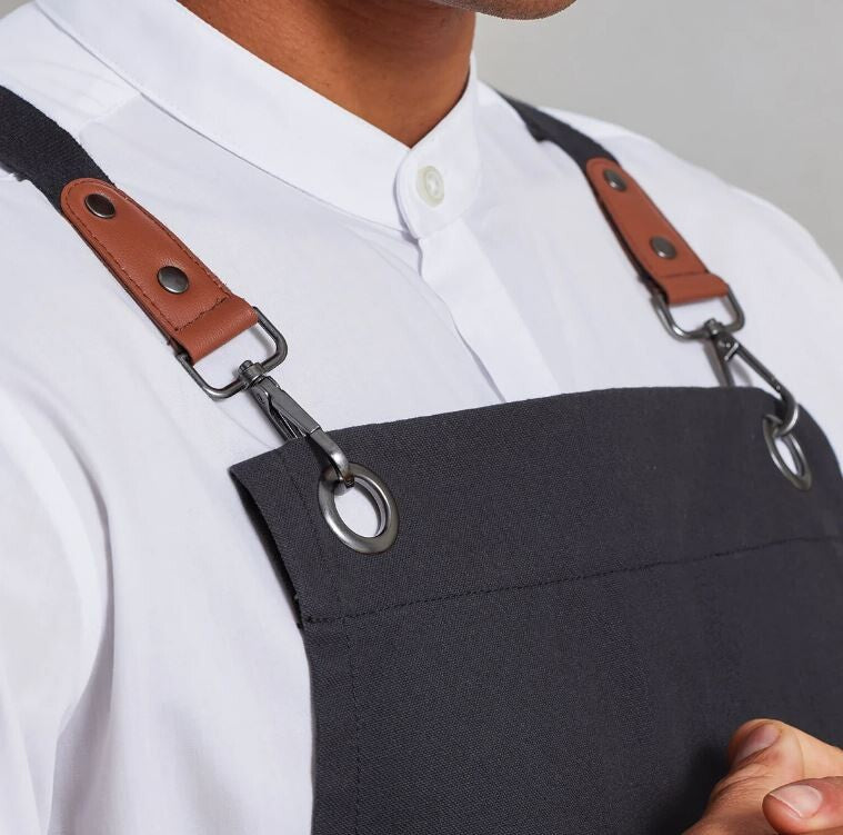 Cross Back Clip 'N' Clasp Bib Apron