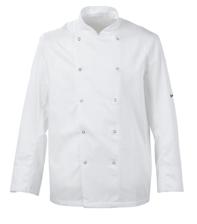 Scholar Chefs Jacket Press Stud Fastening