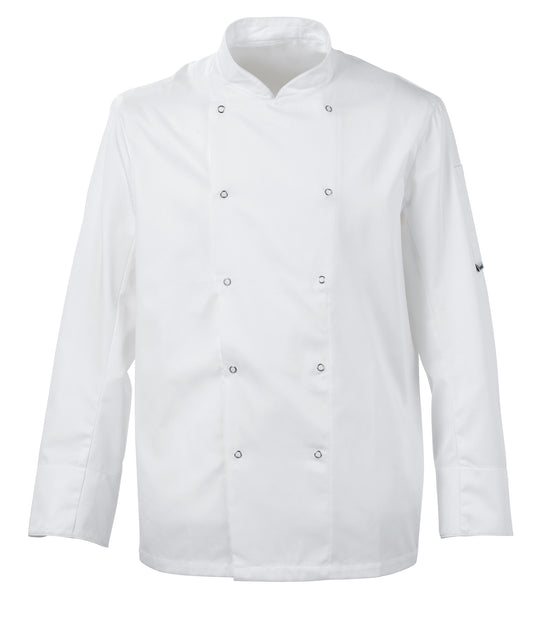 Scholar Chefs Jacket Press Stud Fastening