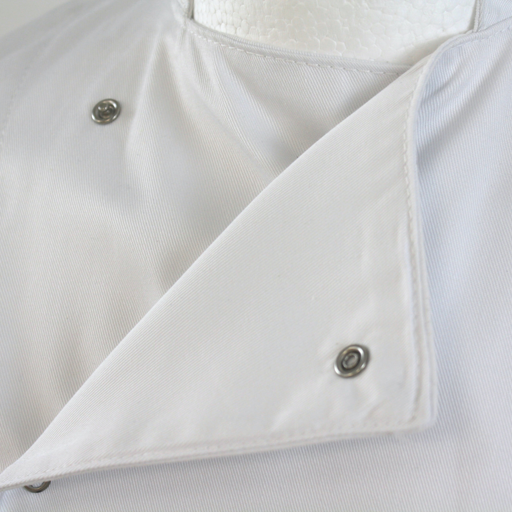 Scholar Chefs Jacket Press Stud Fastening **Short Sleeves**