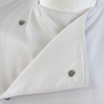 Scholar Chefs Jacket Press Stud Fastening **Short Sleeves**