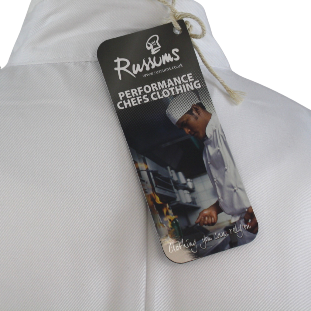 Scholar Chefs Jacket Press Stud Fastening **Short Sleeves**