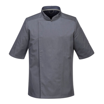 Airback Pro Chefs Jacket **Short Sleeves** Grey