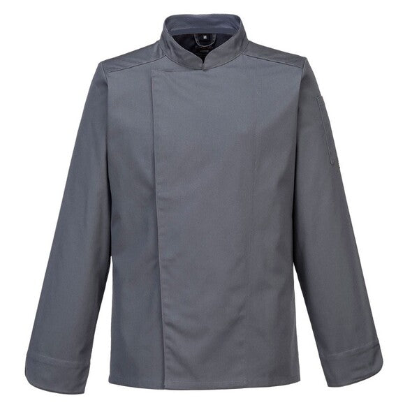 AirBack Pro Chefs JACKET **Long Sleeves** Grey – Russums
