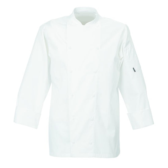 Le Chef De92 Executive Jacket With Capped Studs White