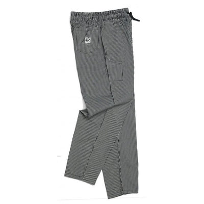 Le Chef Df54j Black & White Small Check Pants Poly/Cotton