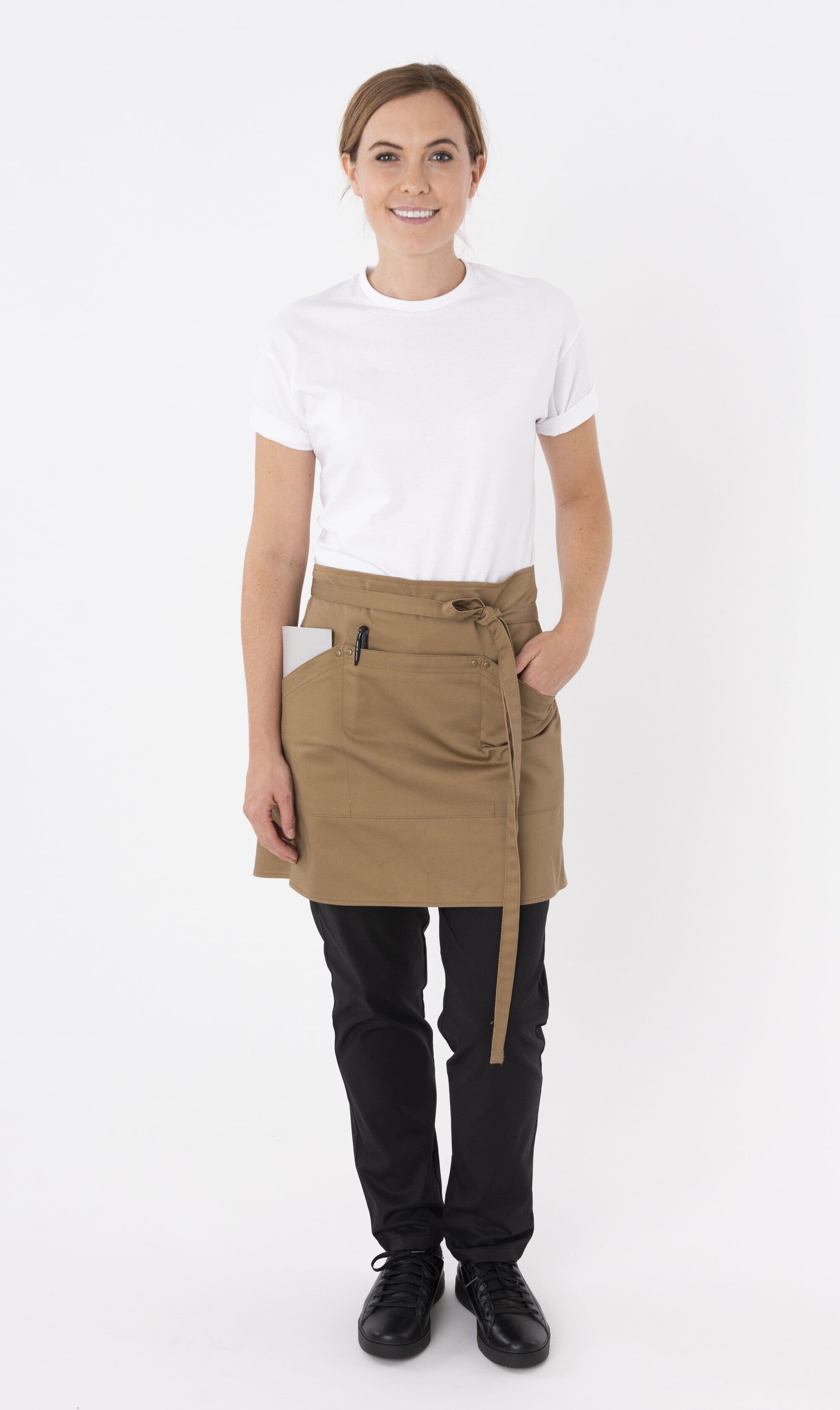 Le Chef Prep DE115 Heavy Duty Cotton Canvas Waist Apron Khaki – Russums