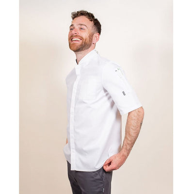 Le Chef Df118e Prep Jacket White *Short Sleeves*  With Staycool System Panels