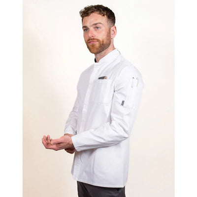 Le Chef Df118e Prep Jacket White *Short Sleeves*  With Staycool System Panels