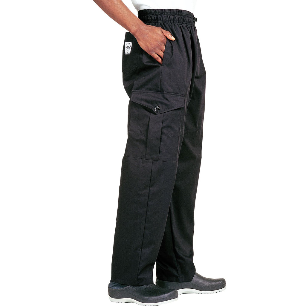 Le Chef Combat Trousers Black