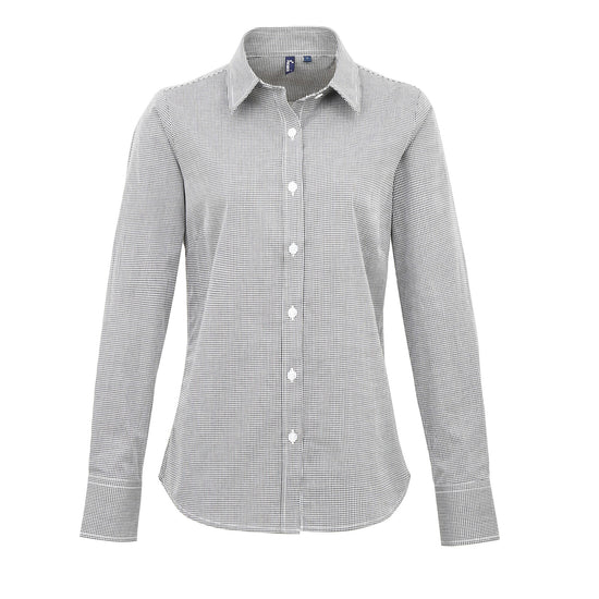 Gingham Check Blouse