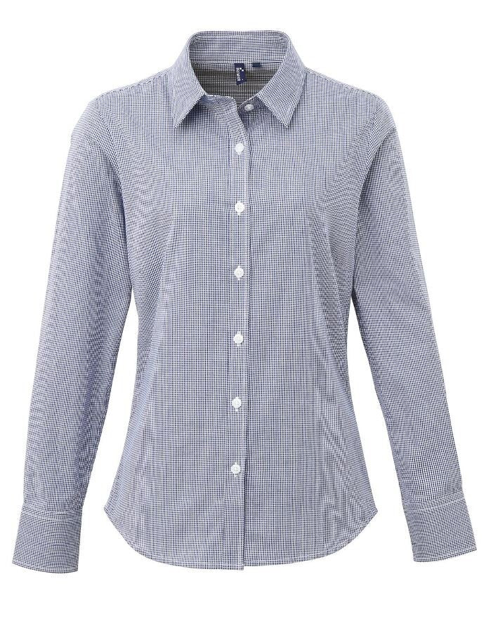 Gingham Check Blouse
