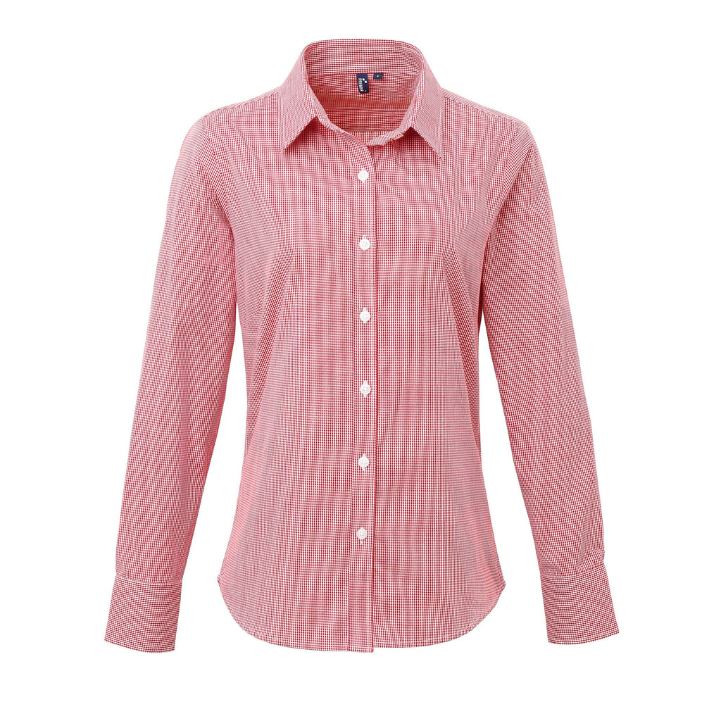 Gingham Check Blouse