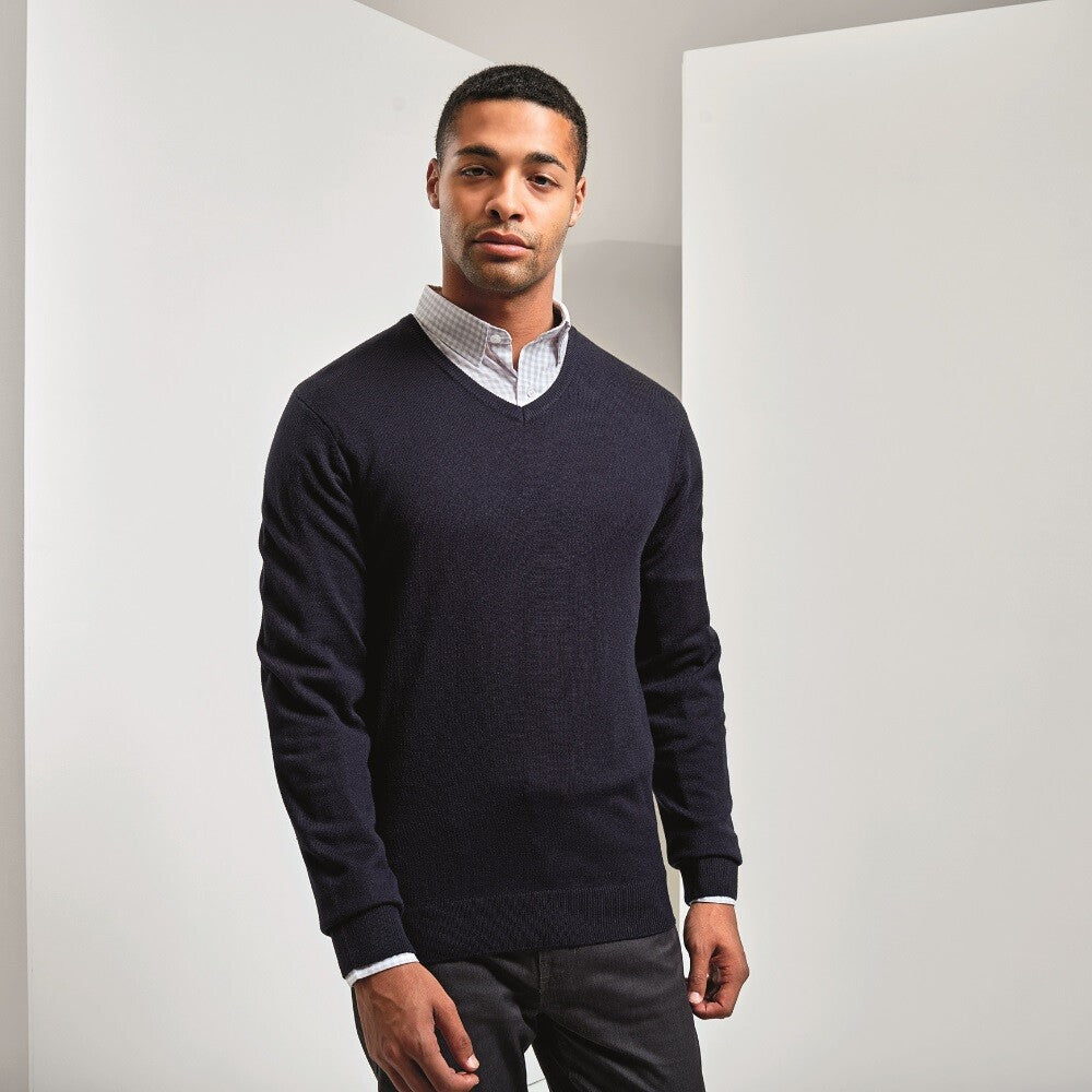 Essential Gents V-Neck Sweater Acrylic