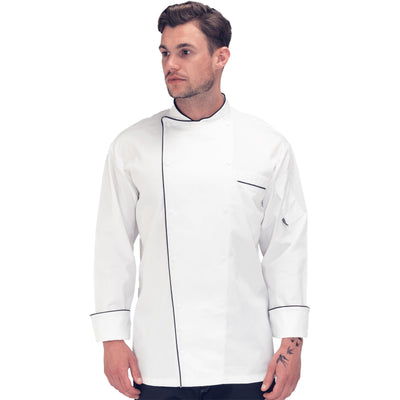 Le Chef DE49 Executive Piped Jacket White