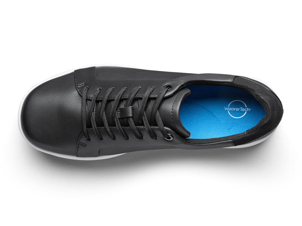 Wearertech Aspire Shoe With Adjustable Insole Black With WHITE Outsole