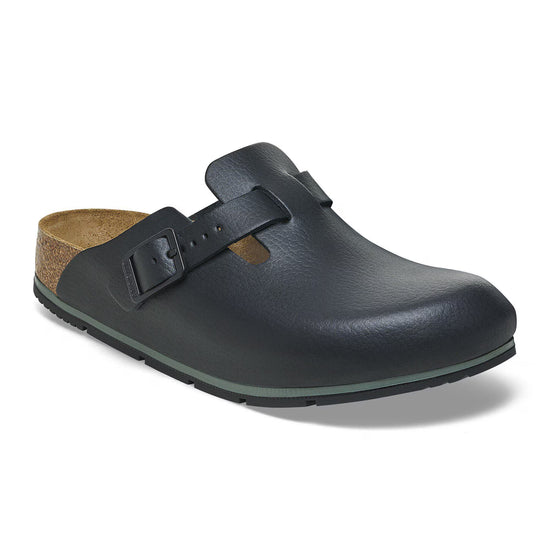 Birkenstock Boston PRO Natural Leather Clog Black *New Style*