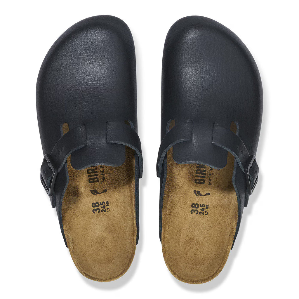 Birkenstock Boston PRO Natural Leather Clog Black *New Style*