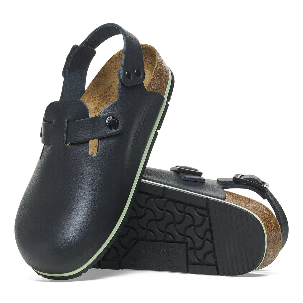 Birkenstock Tokio PRO Natural Leather Clog Black *New Style*