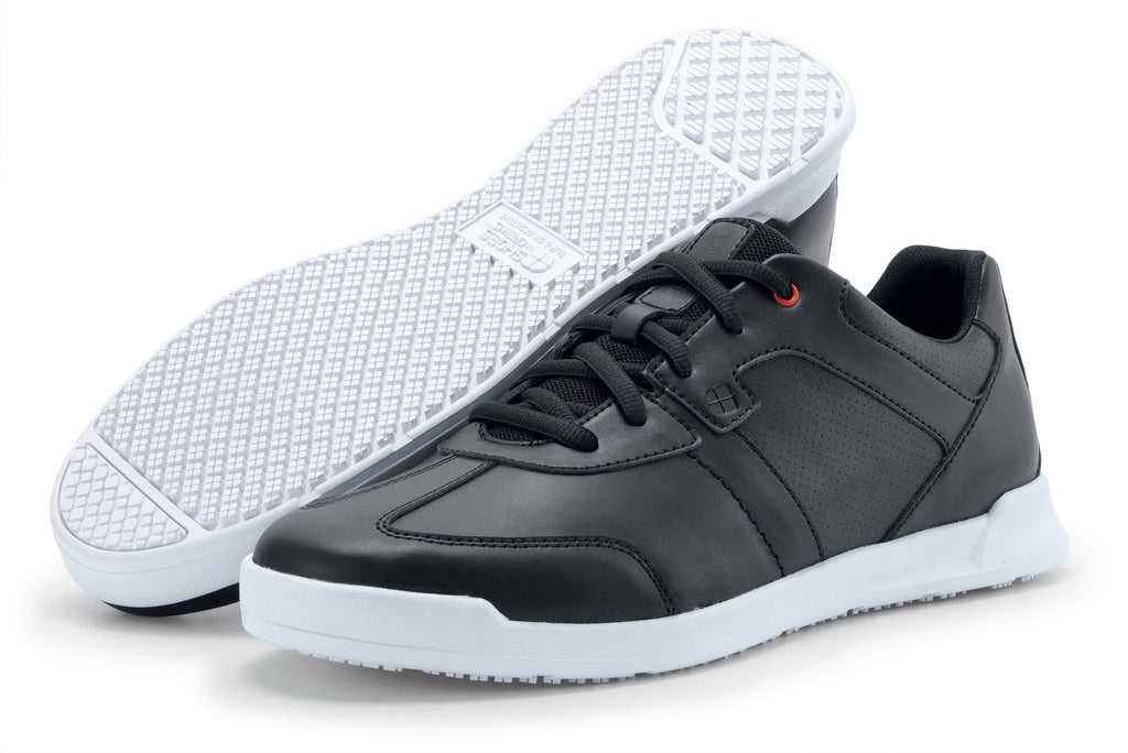 Shoes For Crews Freestyle Trainer Shoe Black With White Outsole