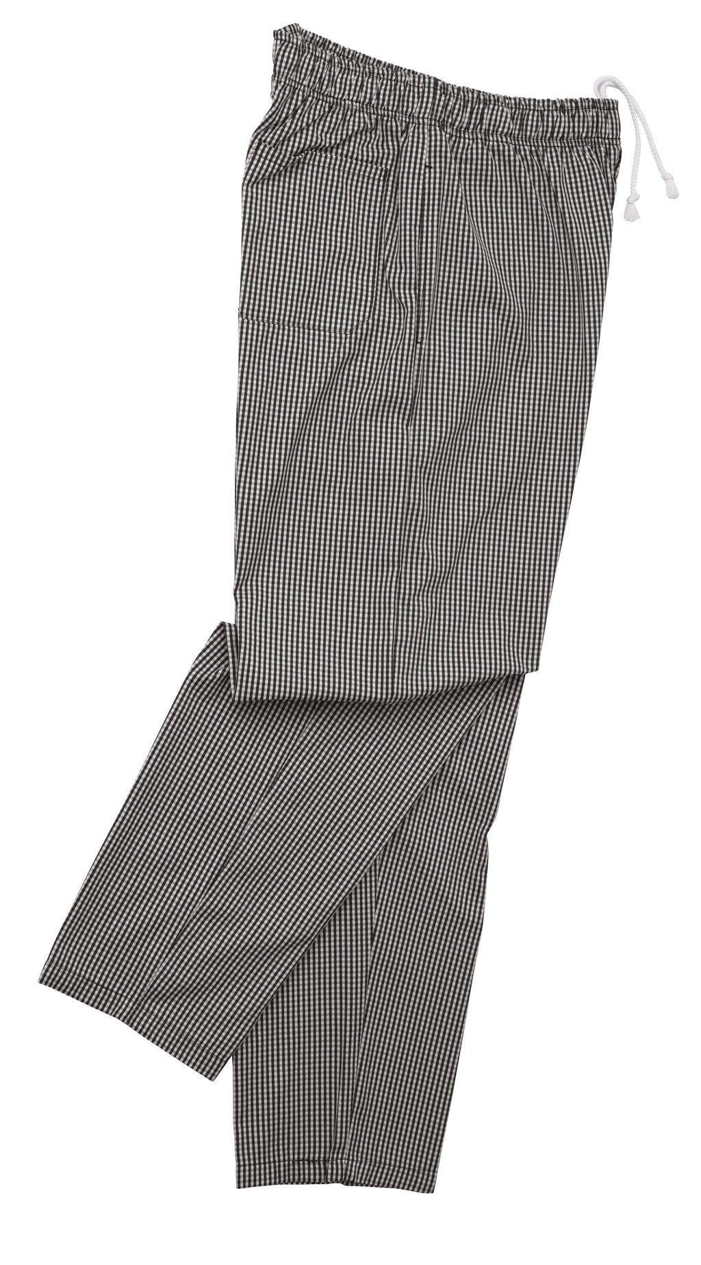Scholar Chefs Trousers Small Black & White Check