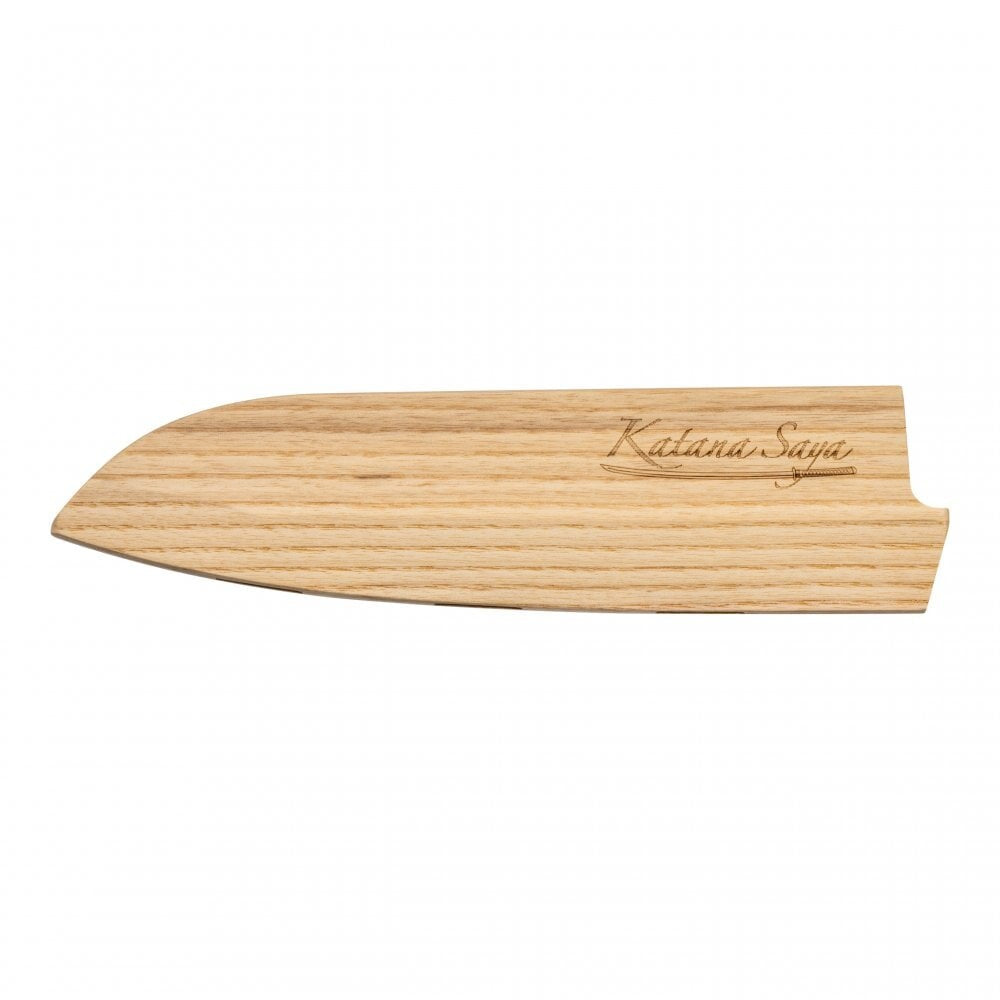 Katana Saya Olive Wood Handled Santoku Knife 18cm (Kso-02)