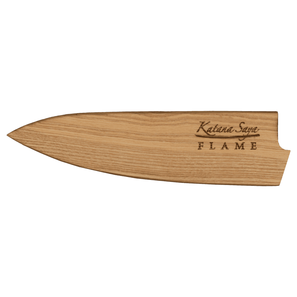 Katana Flame Olive Wood Handled Chefs Knife 15cm (Kfo-14)