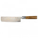Katana Flame Olive Wood Handled Nakiri Knife 18cm (Kfo-03)