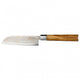 Katana Flame Olive Wood Handled Santoku Knife 12cm (Kfo-01)