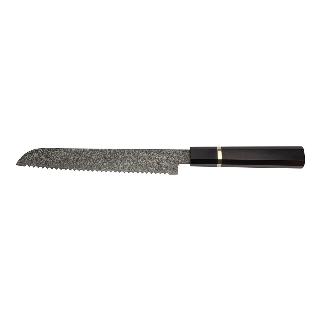 Katana Saya Smoke Ebony Wood Handled Bread Knife 20cm (Ksm-16)