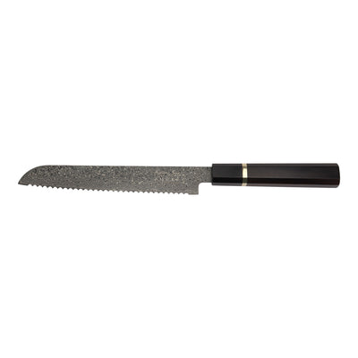 Katana Saya Smoke Ebony Wood Handled Bread Knife 20cm (Ksm-16)