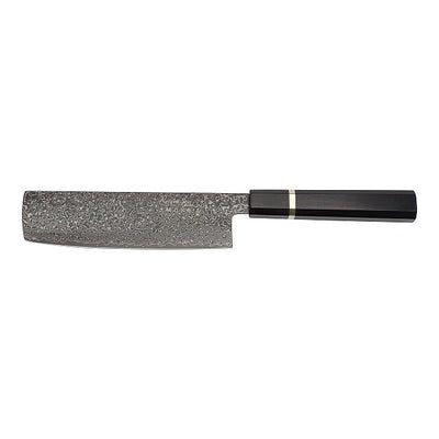 Katana Saya Smoke Ebony Wood Handled Nakiri Knife 18cm (Ksm-03)