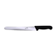 Smithfield 25cm Serrated Pastry Knife Black Samprene Handle