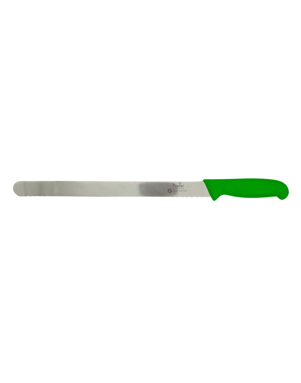 Smithfield 30Cm Serrated Carver Coloured Samprene Handle
