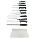 Knife Set Giesser Large With 25cm Cooks Knife In Cotton Wallet
