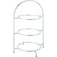 Chrome Plate Stand 3 Tier 43cm To Hold 3 X 25cm Plates