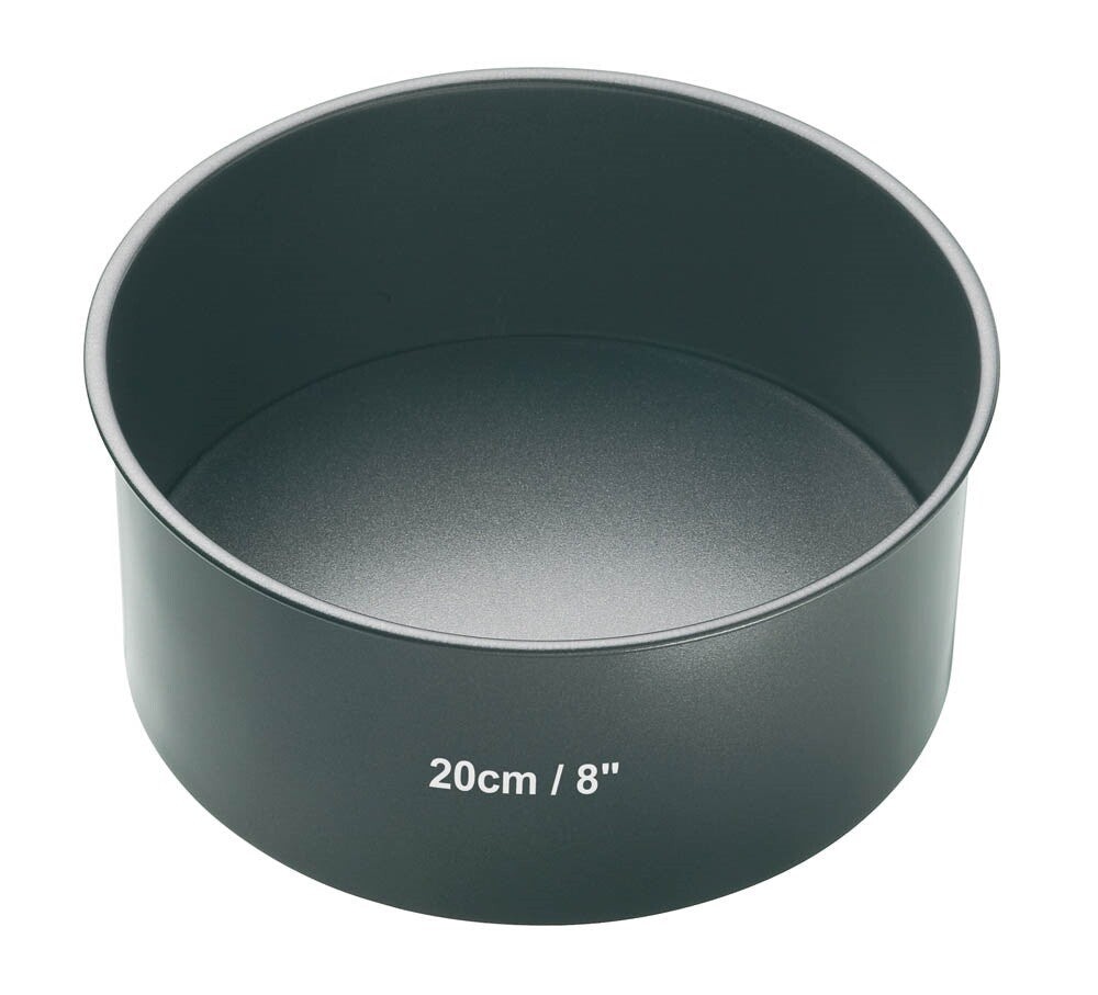 Cake Tin Non-Stick Round Loose Base 20cm Dia