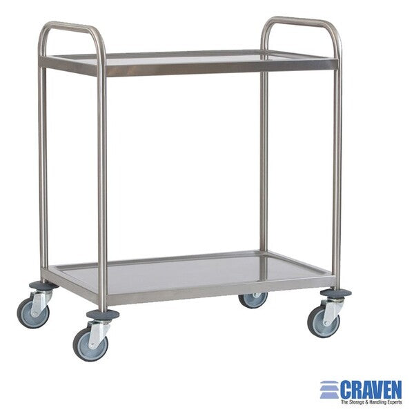 General Purpose Trolley 2 Tier 77.6cm (W) X 52.1cm (D) X 92.4cm (H)