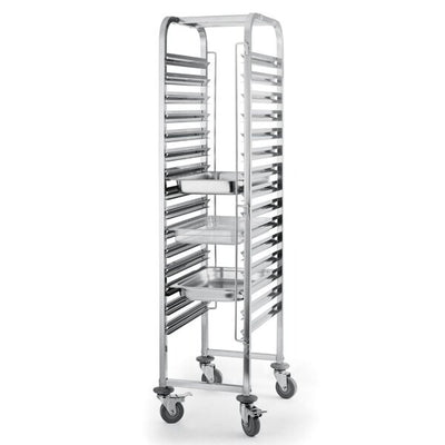 Racking Trolley S/S GN1/1 15 Level 390mm (W) X 550mm (D) X 1710Mm (H) Self Assembly